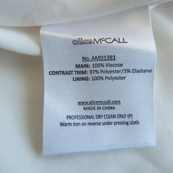 ALICE MCCALL Red White Baroque Print Fit & Flare Mini Dress - Size US 2 - Picture 16 of 16